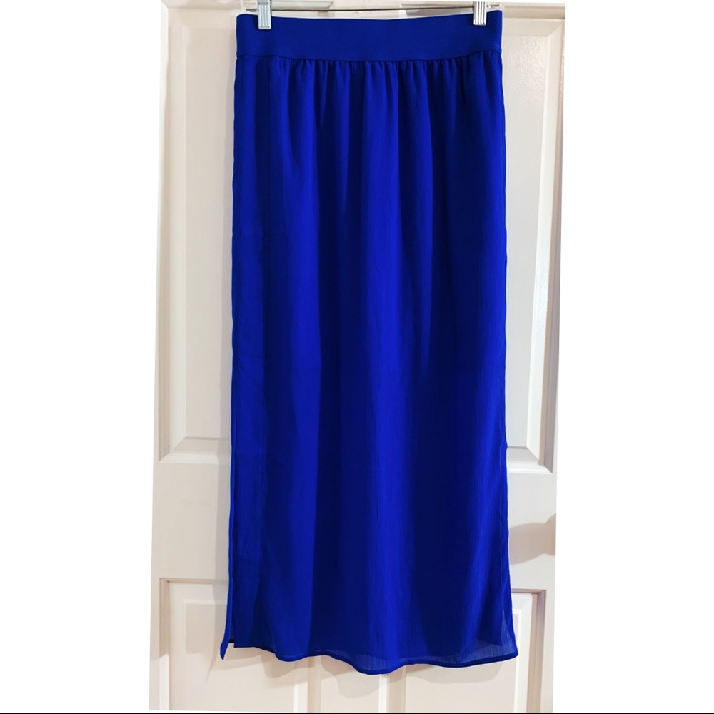 Ann Taylor Midi Overlay  Skirt
